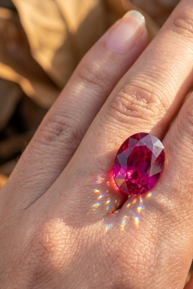 Exquisite Oval-Cut Rhodolite Garnet | 3.25 ct - Image 3