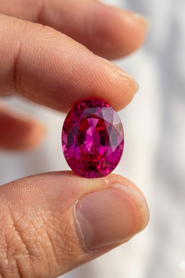 Exquisite Oval-Cut Rhodolite Garnet | 3.55 ct - Image 3