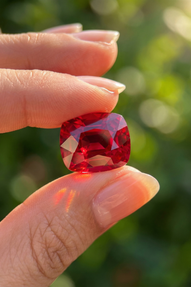 Exquisite Radiant-Cut Rhodolite Garnet 5.55 ct