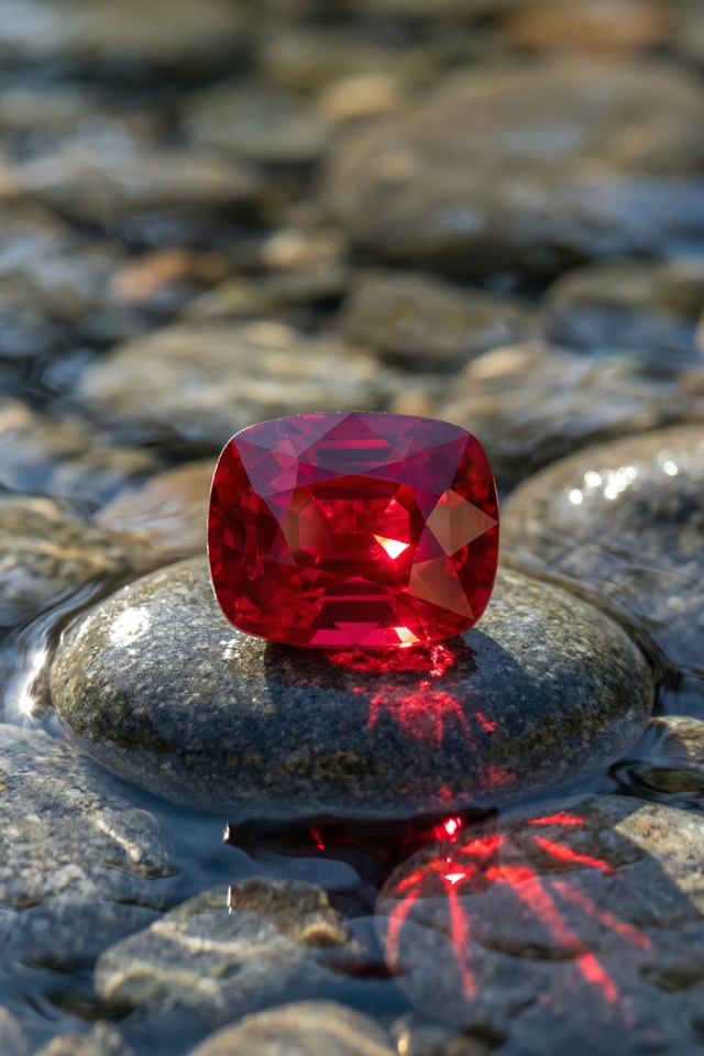 Exquisite Radiant-Cut Rhodolite Garnet 5.55 ct
