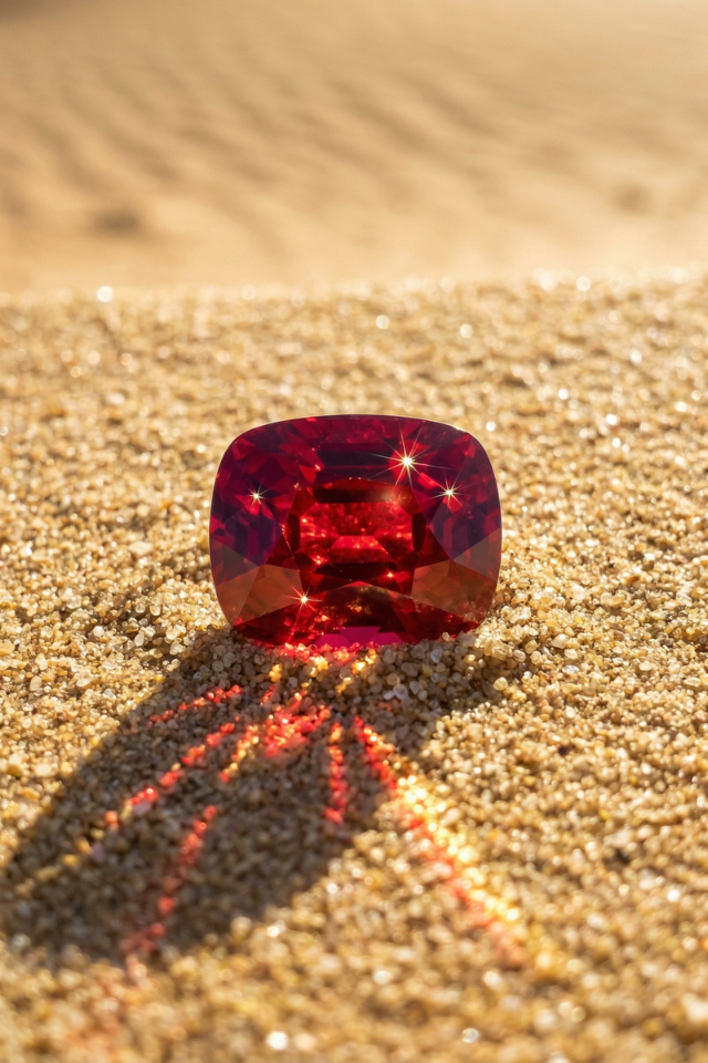 Exquisite Radiant-Cut Rhodolite Garnet 5.55 ct